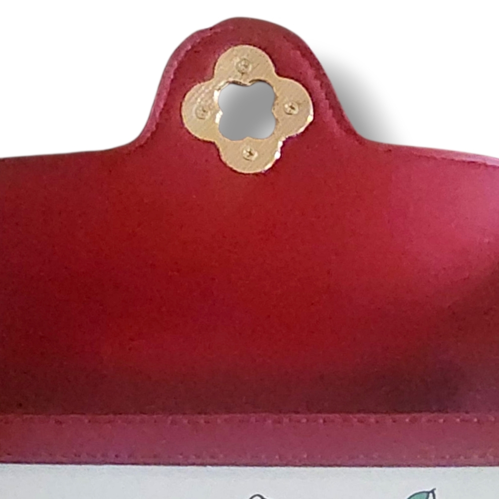 Cherry Print Red Handbag - Picture 12 of 13